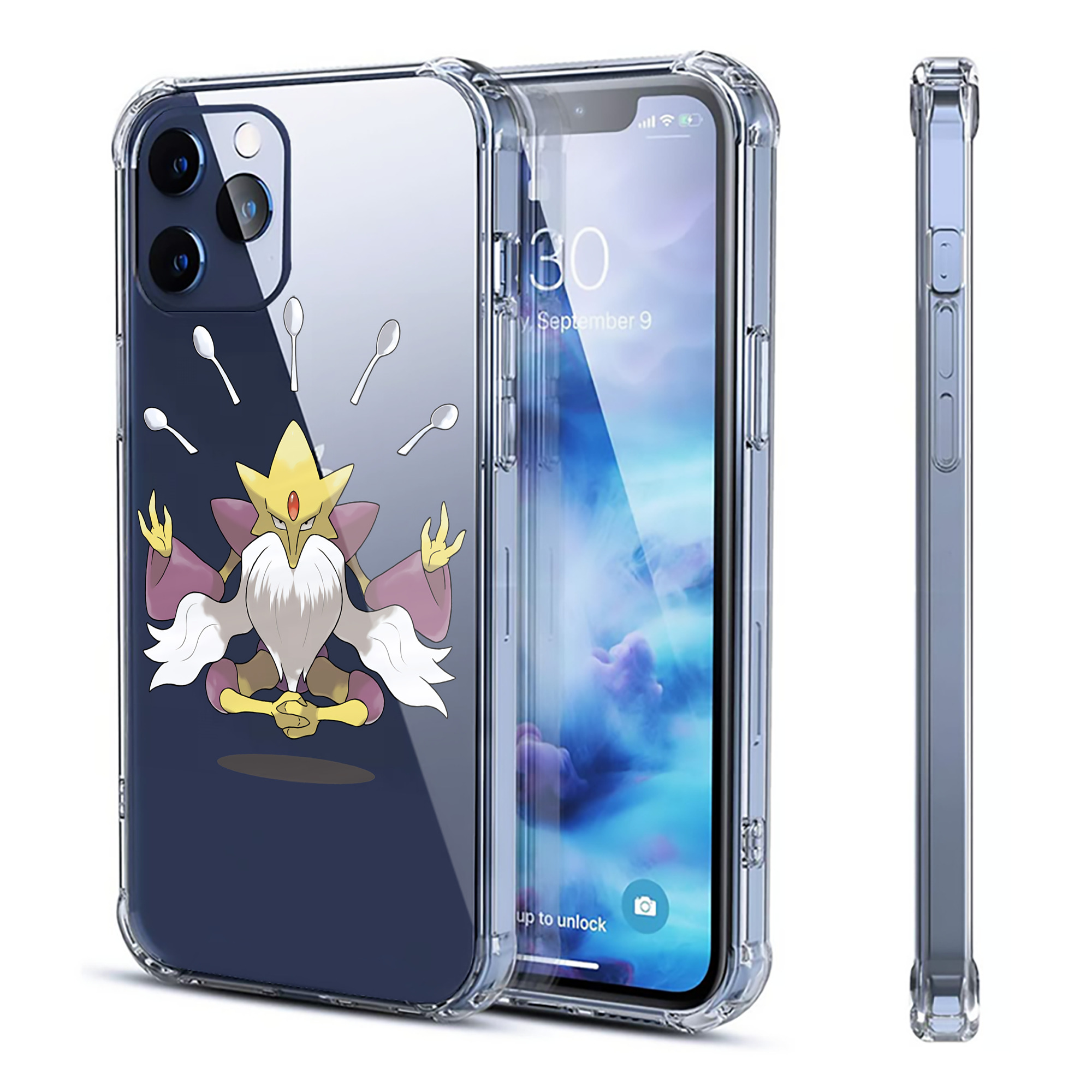 （画像用） ポケットモンスター Pokémon 【iPhone 12シリーズ対応】透明スマホケース（クリアソフトケース）